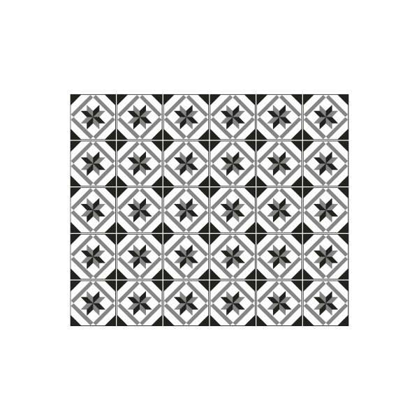 Комплект от 30 стикера за стена Azulejos Lucida, 15 x 15 cm - Ambiance-image-2
