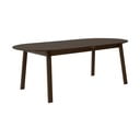 Кафява сгъваема трапезна маса от масивен дъб 100x220 cm Amalfi – Hammel Furniture