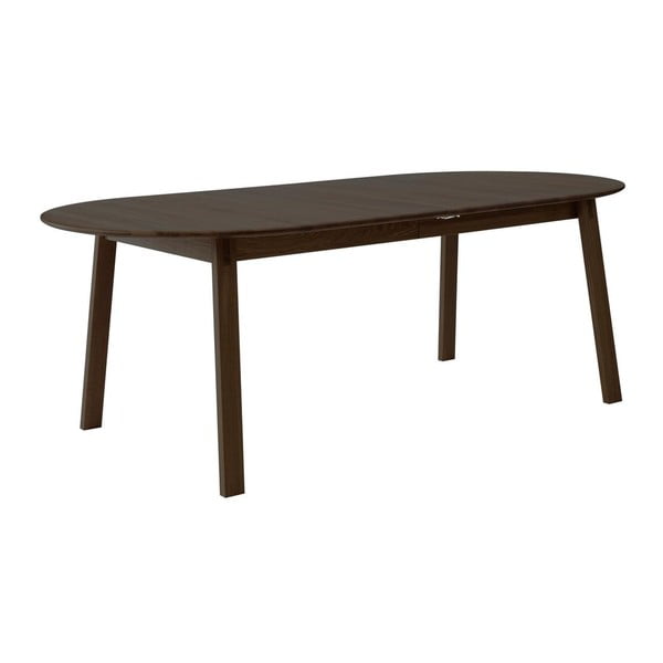 Кафява сгъваема трапезна маса от масивен дъб 100x220 cm Amalfi – Hammel Furniture