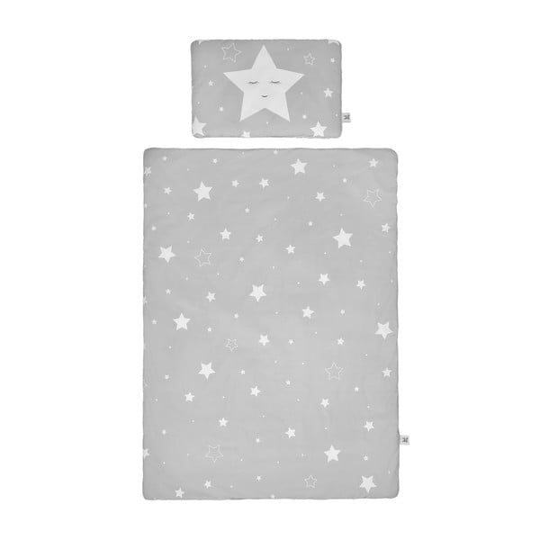 Комплект бебешко памучно одеяло и възглавница Shining Star, 140 x 200 cm - BELLAMY