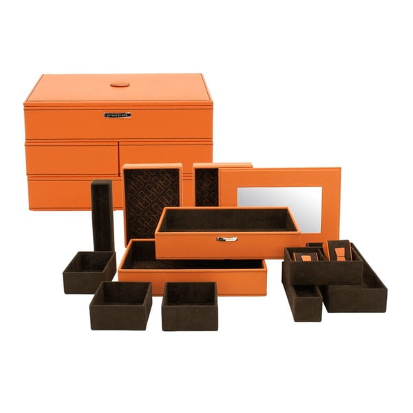Šperkovnice Module Orange, 30x21x18 cm