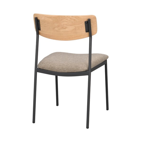 Трапезни столове в бежов и естествен цвят в комплект от 2 бр. Maymont – Rowico-image-4