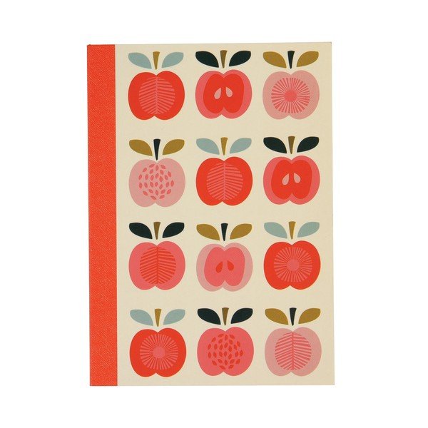 Комплект от 2 тетрадки с ябълков печат Vintage Apple - Rex London-image-2