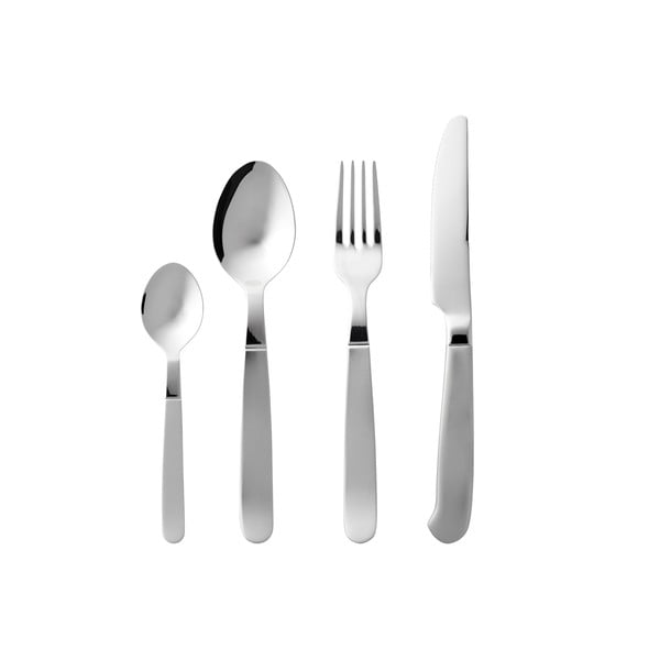 Прибори за хранене от неръждаема стомана в сребрист цвят 16 бр. Rejka – Gense