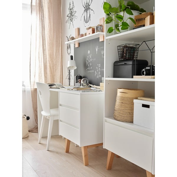 Бяло детско бюро Swing - Pinio-image-2