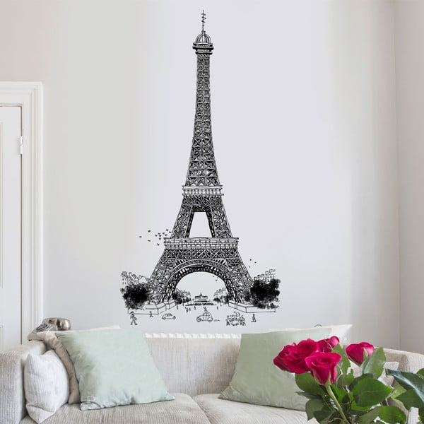 Samolepka Eiffel Tower, 76x150 cm