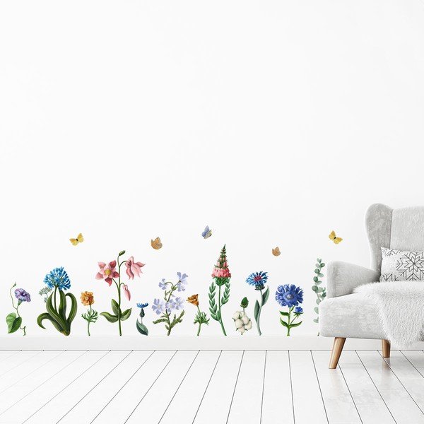 Комплект стикери за стена Wildflowers - Ambiance-image-2