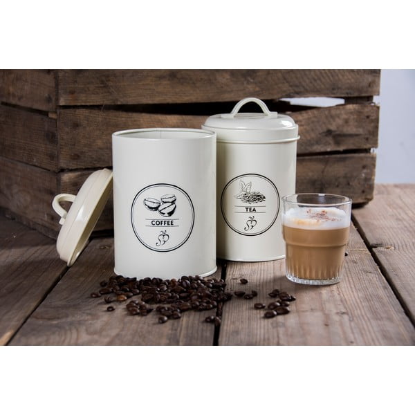 Стоманени кутии в комплект 3 бр. за кафе/за чай – Esschert Design-image-3