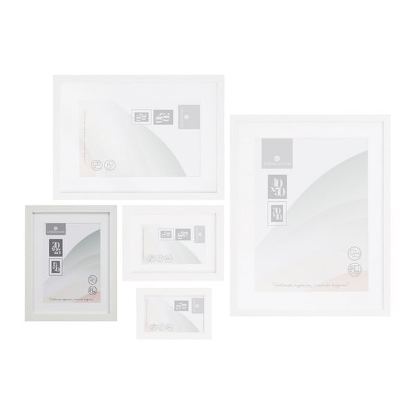 Бяла стояща/висяща рамка 22,5x28 cm Sencillo – Casa Selección-image-1