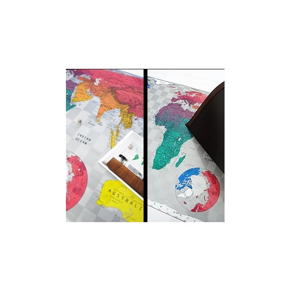 Zelená magnetická mapa světa The Future Mapping Company Future Map, 101 x 58 cm-image-1