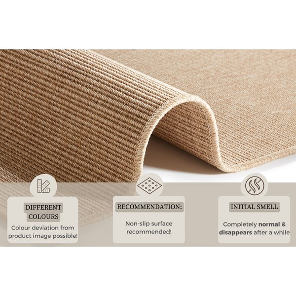 Бежов килим за открито и закрито 80x150 cm Nature – Hanse Home-image-4