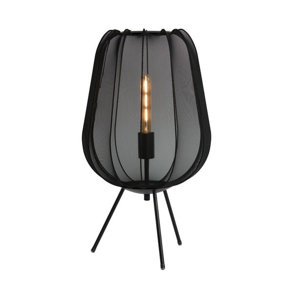 Черна настолна лампа (височина 60 cm) Plumeria - Light & Living
