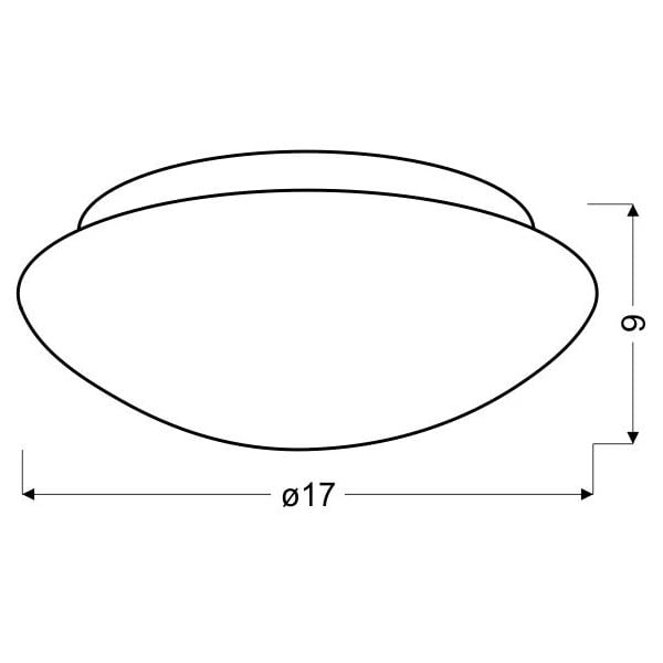 Бяла лампа за таван със стъклен абажур ø 17,5 cm Nina - Candellux Lighting-image-2