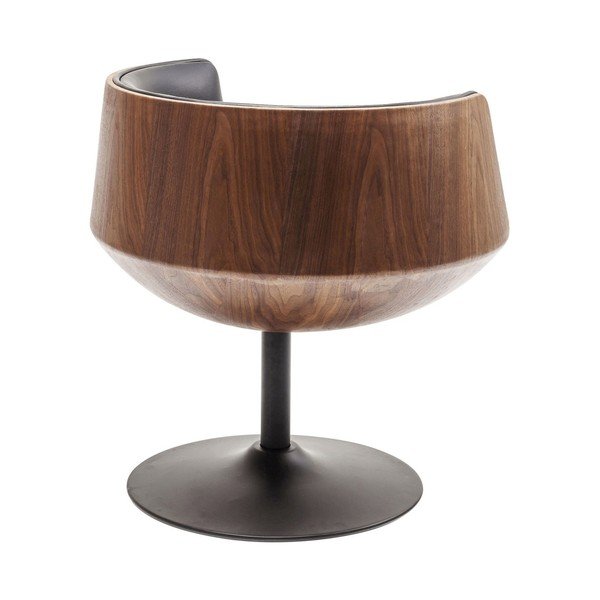 Кафяво-черен фотьойл Club 54 - Kare Design-image-3