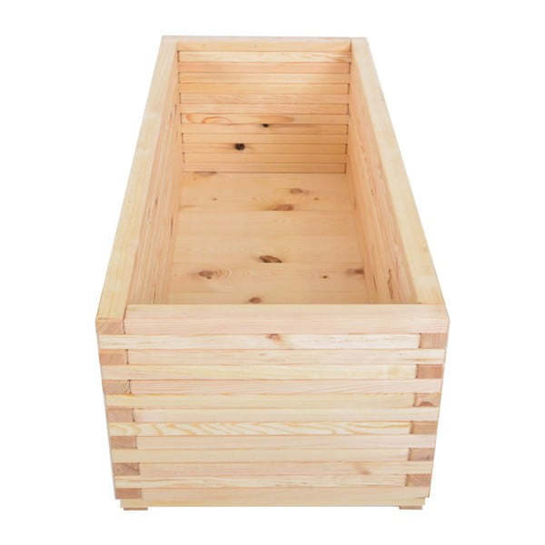 Дървена саксия за цветя 120 cm Gigant – Rojaplast-image-1