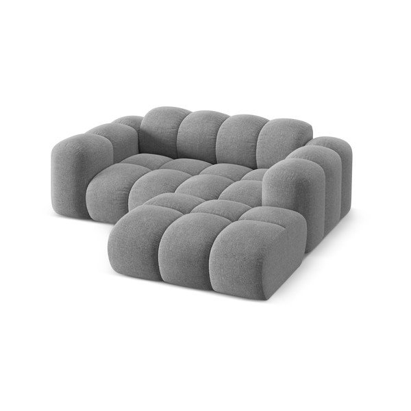 Светлосив шенилов ъглов диван (десен ъгъл) Treno – Cosmopolitan Design-image-2