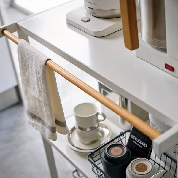 Стоманен стелаж в матово бял цвят 60x90x46,5 cm Tower – YAMAZAKI-image-2