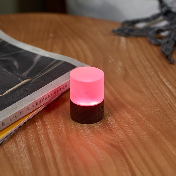 Тъмнокафява LED затъмняваща се настолна лампа със стъклен абажур (височина 6 cm) Lemelia – Gingko-image-1