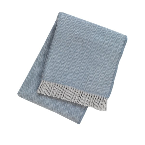 Синя плетка със съдържание на памук , 140 x 180 cm Skyline - Euromant