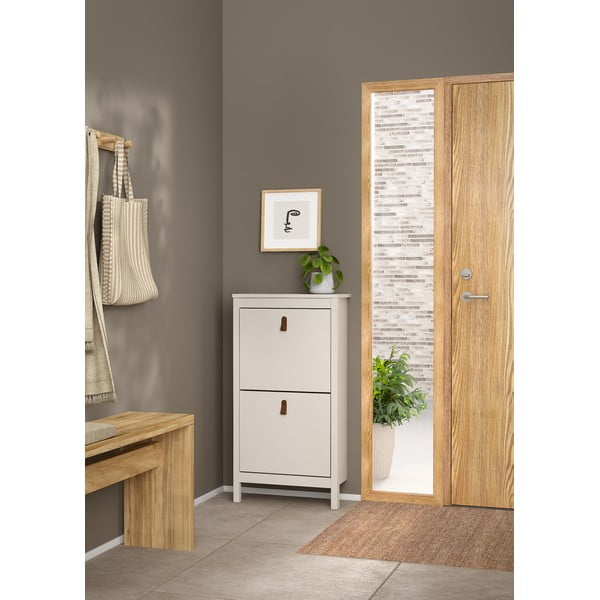 Сиво-бежова накланяща се стойка за обувки Madrid – Tvilum-image-1