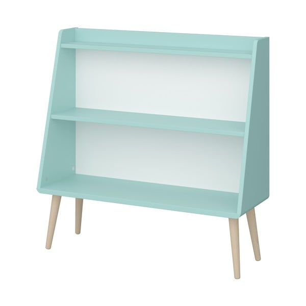 Детски шкаф за книги в тюркоазен цвят 81x80 cm Gaia - Tvilum-image-3