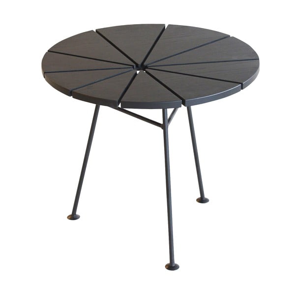 Odkládací stolek Bam Bam, černý, průměr 50 cm