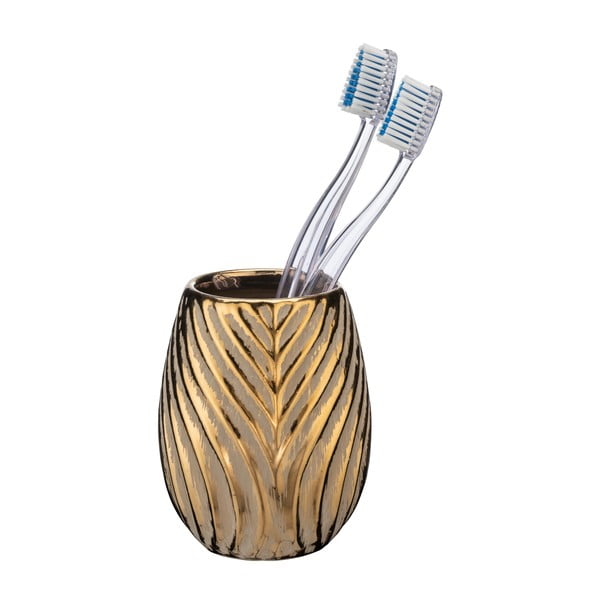 Керамична чаша за четки за зъби в златистоIdro – Wenko-image-1