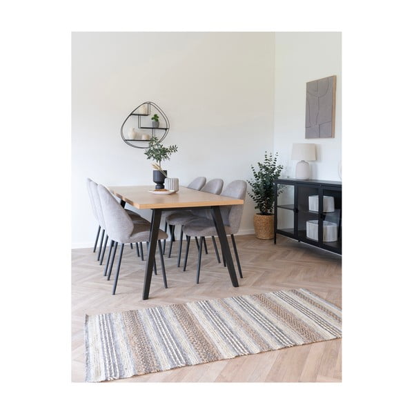 Кафява ръчно изработена пътека със смес от юта 80x180 cm Morena – House Nordic-image-1