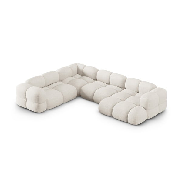 Бежов ъглов диван (ляв ъгъл/U форма) Loretto – Cosmopolitan Design-image-2