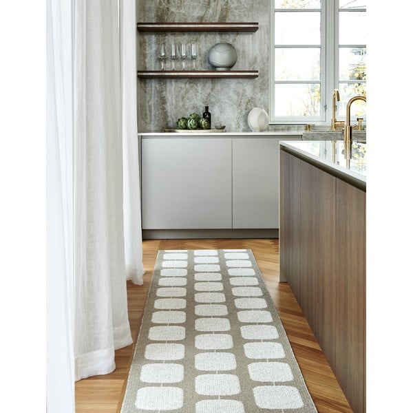 Бежов и кремав килим за открито и закрито 70x100 cm Sten Light Nougat – Pappelina-image-3