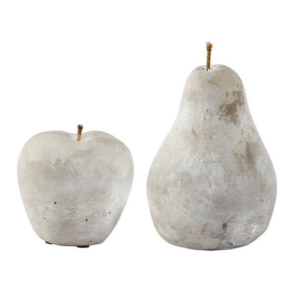 Комплект от 2 статуетки Applepie с круша и ябълка, 9 x 17 cm - KJ Collection