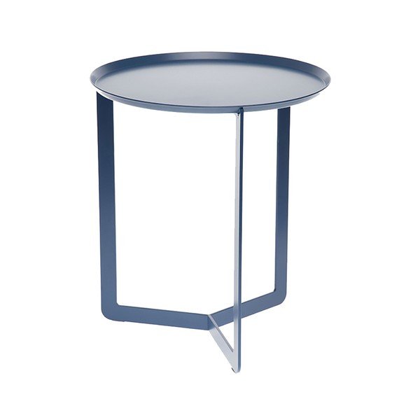 Modrý příruční stolek MEME Design Round, Ø 40 cm