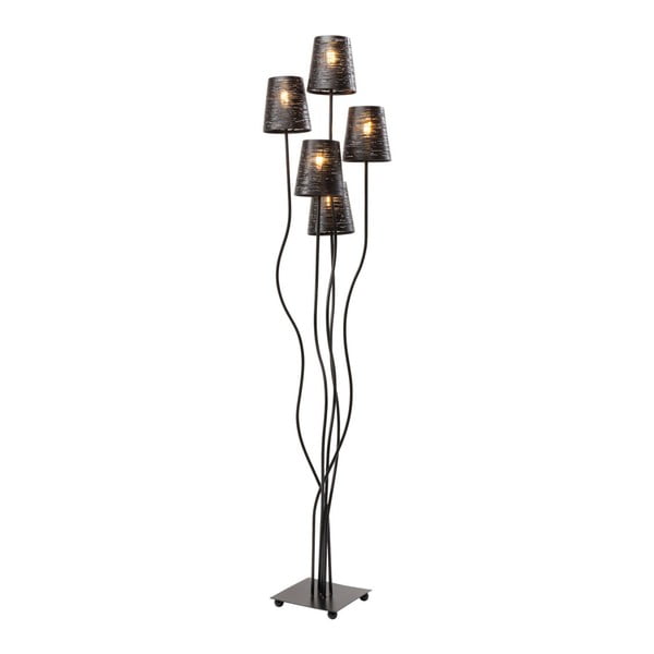 Черна свободно стояща лампа Гъвкава - Kare Design