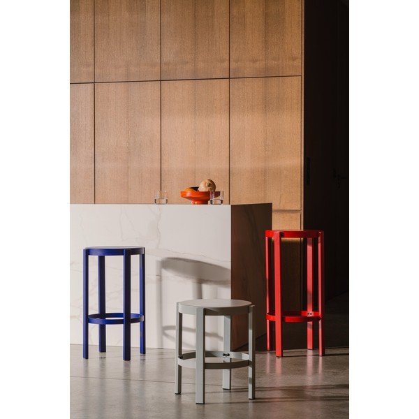 Черен стоманен бар стол (височина на седалката 75 cm) Doon – noo.ma-image-1