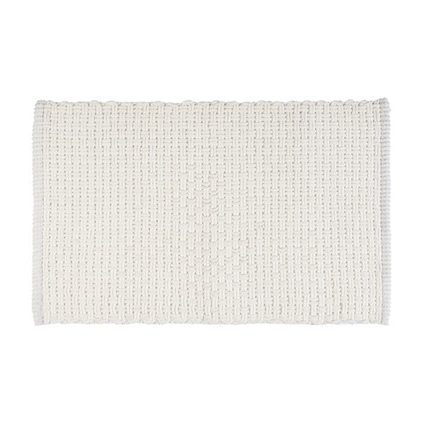 Бял текстилен килим за баня 50x80 cm Ecoli – Wenko