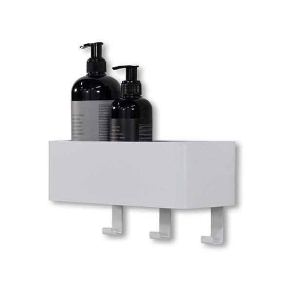 Бял стенен стоманен рафт за баня Multi – Spinder Design-image-2