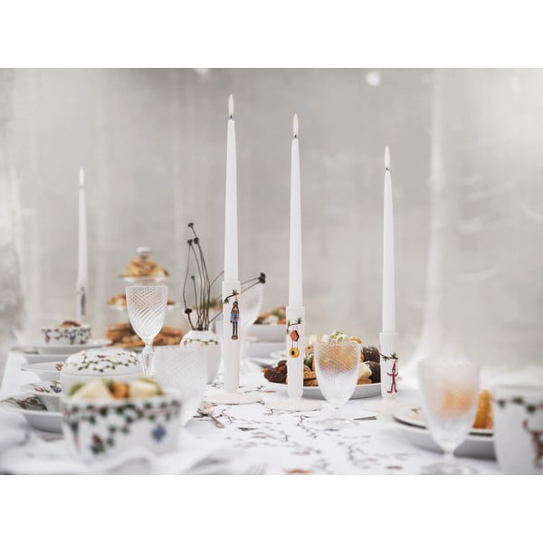 Бял керамичен коледен свещник, височина 12 cm Hammershøi - Kähler Design-image-1
