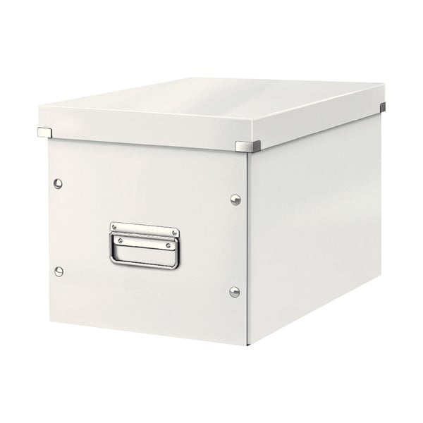 Бяла картонена кутия за съхранение с капак 32x36x31 cm Click&Store – Leitz