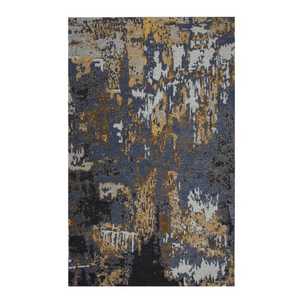 Modrý běhoun Garida Rust, 80 x 300 cm