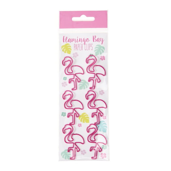 Комплект от 6 щипки за хартия Фламинго Flamingo Bay - Rex London