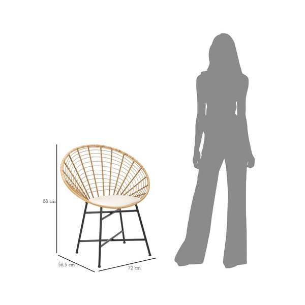 Метален трапезен стол в естествен цвят Panama - Mauro Ferretti-image-3