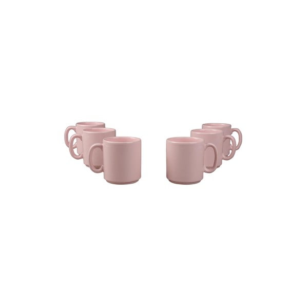 Комплект от 6 чаши Classic pink, 330 ml - Kütahya Porselen