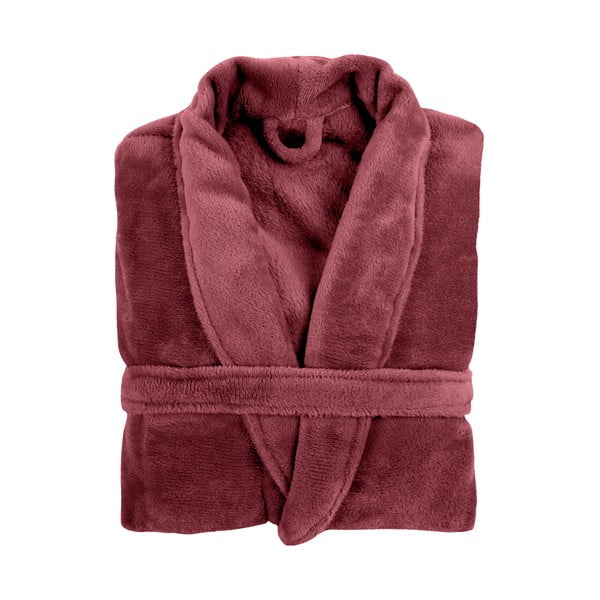 Червен плюшен халат за баня , L/XL Cozy - Tiseco Home Studio
