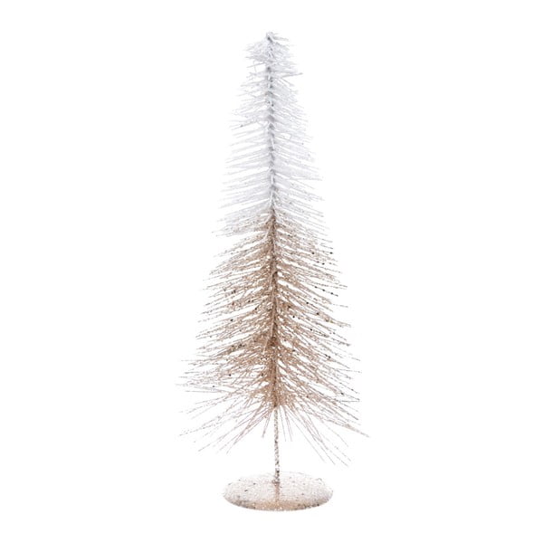 Декоративно метално дърво в бяло и бежово-златисто, височина 40 см - Ewax