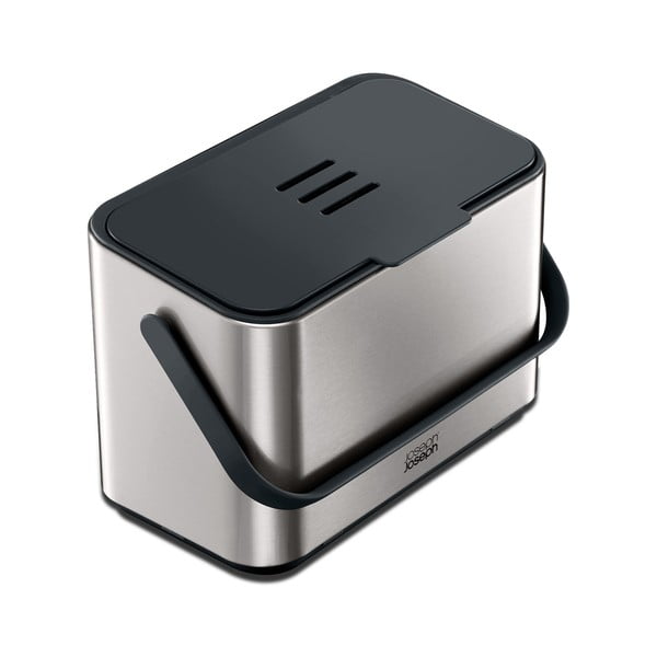 Контейнер за компостируеми отпадъци сребърен 4 l Collect – Joseph Joseph-image-3