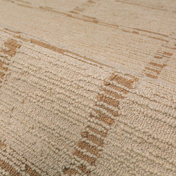 Ръчно изработен вълнен килим в естествен цвят 200x290 cm Harris Modula Wool – Flair Rugs-image-2