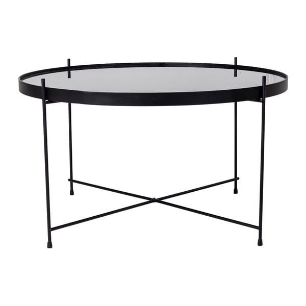 Черна кръгла маса за кафе ø 70 cm Venezia - House Nordic