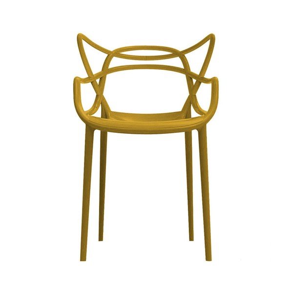 Hořčicová židle Kartell Masters