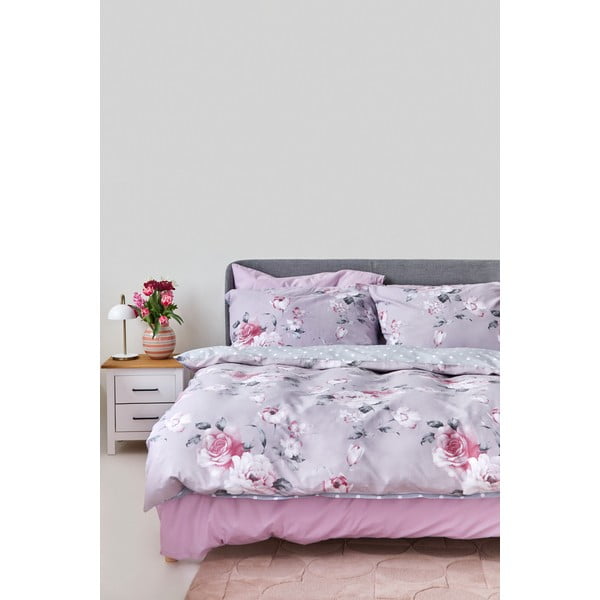 Сиво памучно спално бельо за двойно легло , 200 x 220 cm Belle - Bonami Selection-image-3