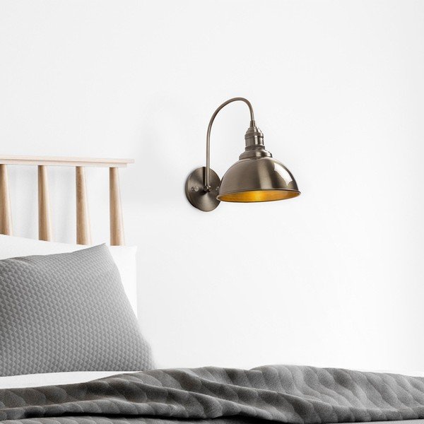 Стенна лампа в месингов цвят ø 21 cm Varzan – Opviq lights-image-2
